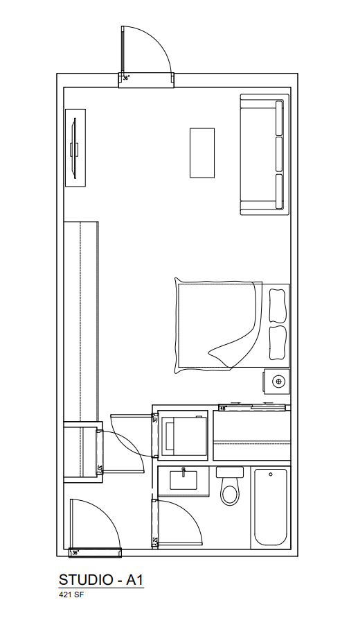  Floor Plan of 800 Marine Drive Condos with undefined beds