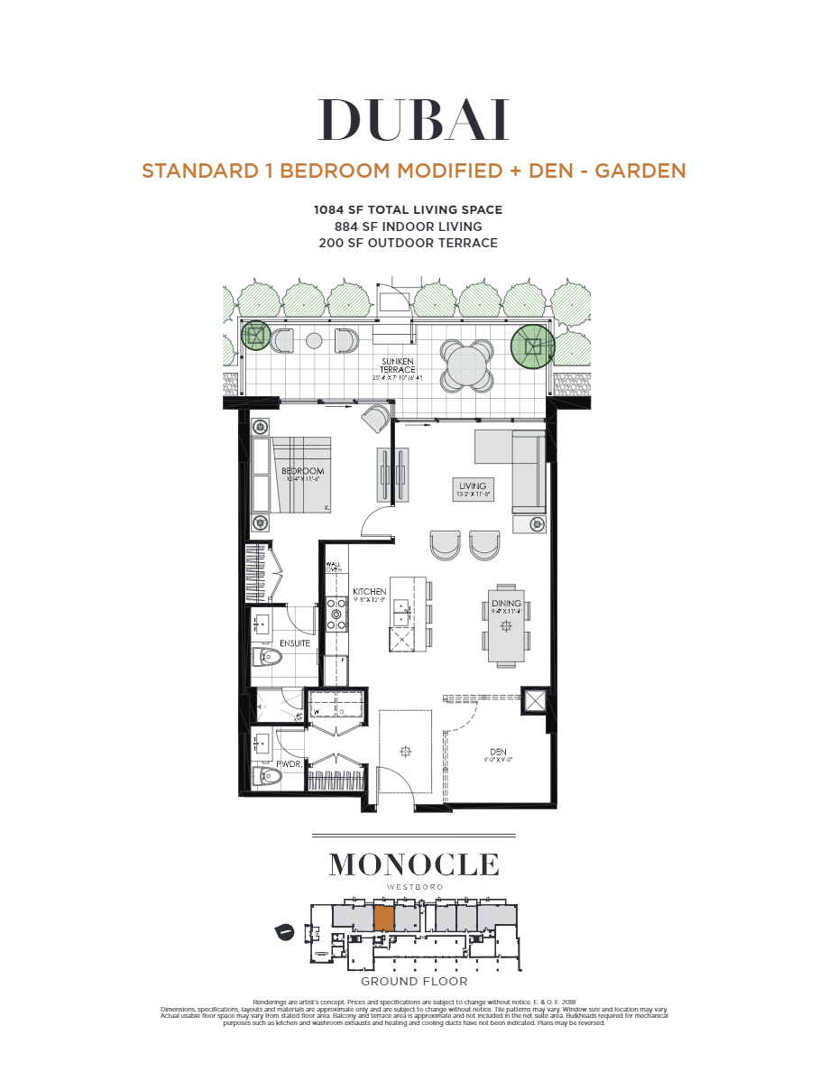  Floor Plan of Monocle with undefined beds