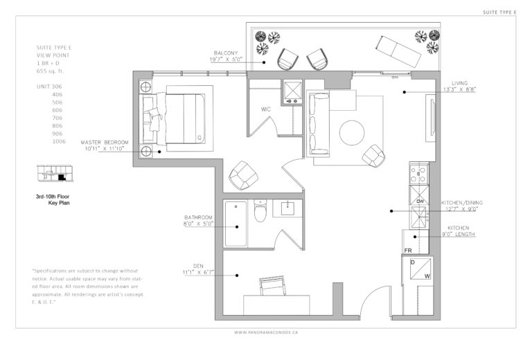  Floor Plan of Panorama Suites with undefined beds