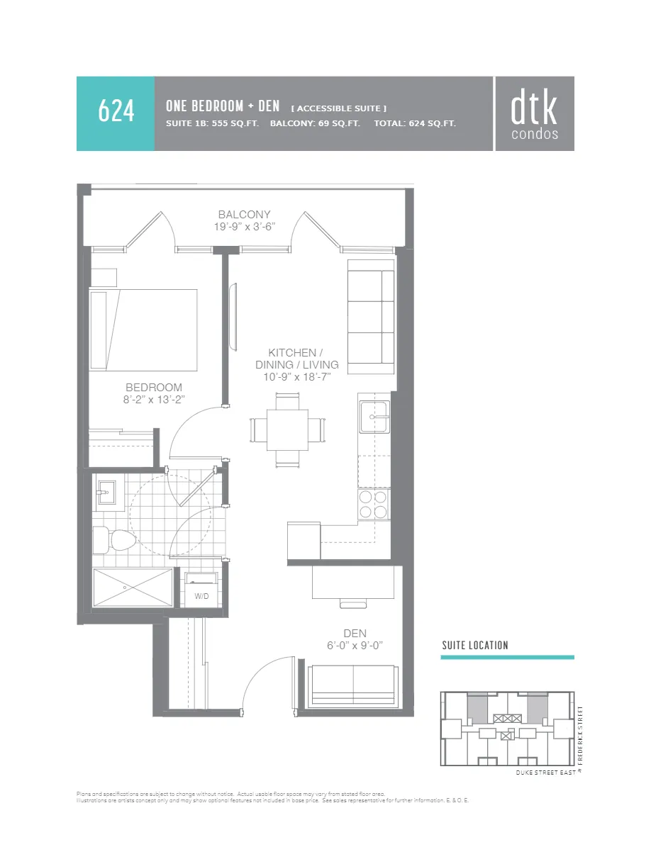  Floor Plan of DTK Condos with undefined beds