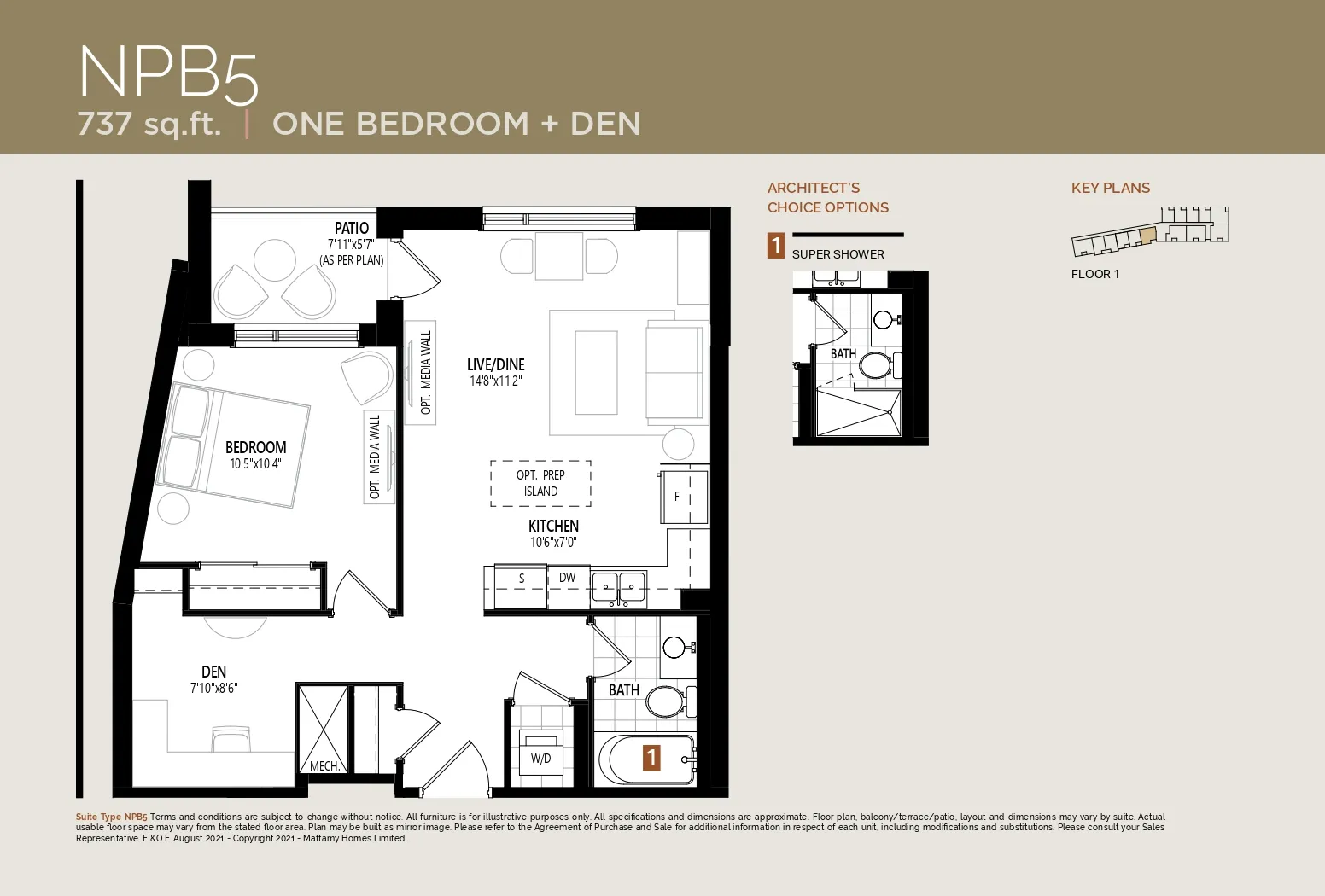NPB5 Floor Plan of Views on the Preserve Condos with undefined beds