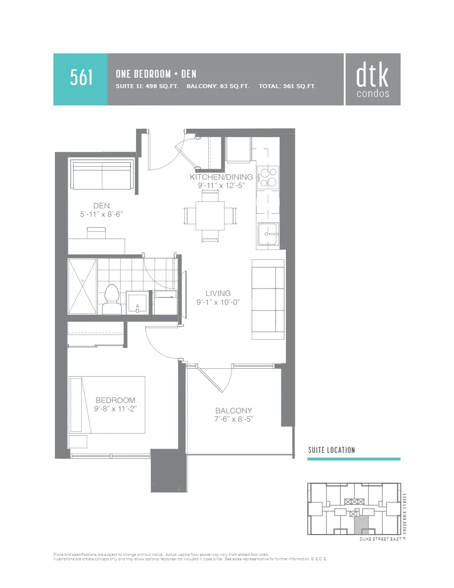 Floor Plan of DTK Condos with undefined beds