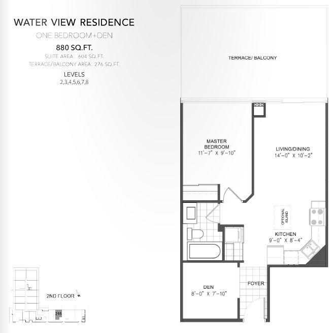  Floor Plan of Waterview Condominiums with undefined beds