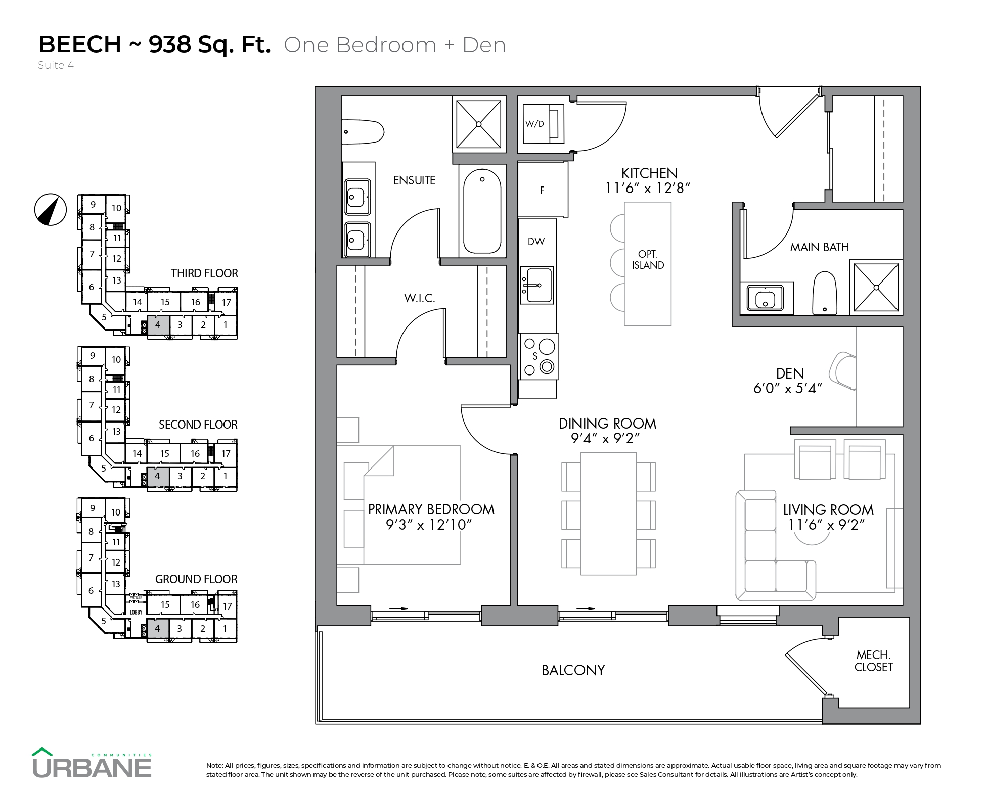  Floor Plan of Marbella Condominium with undefined beds
