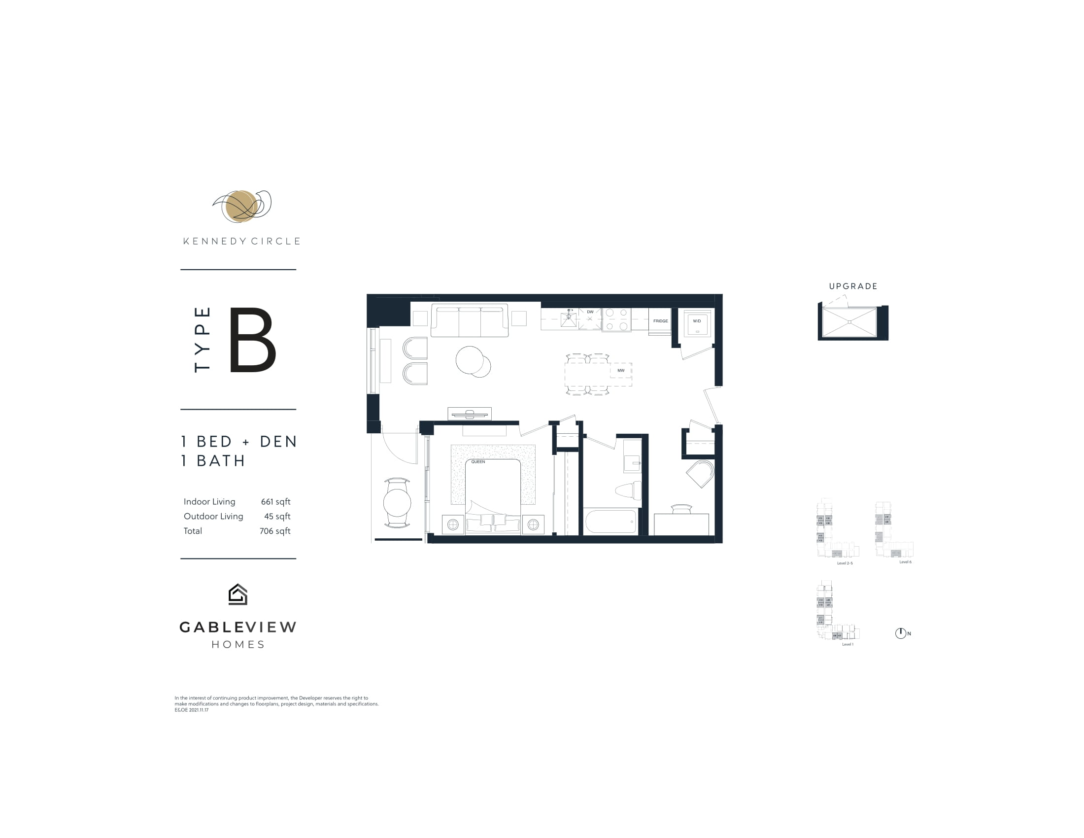  Floor Plan of Kennedy Circle Condos with undefined beds