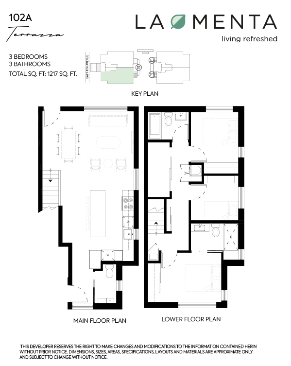102 Floor Plan of La Menta Towns with undefined beds