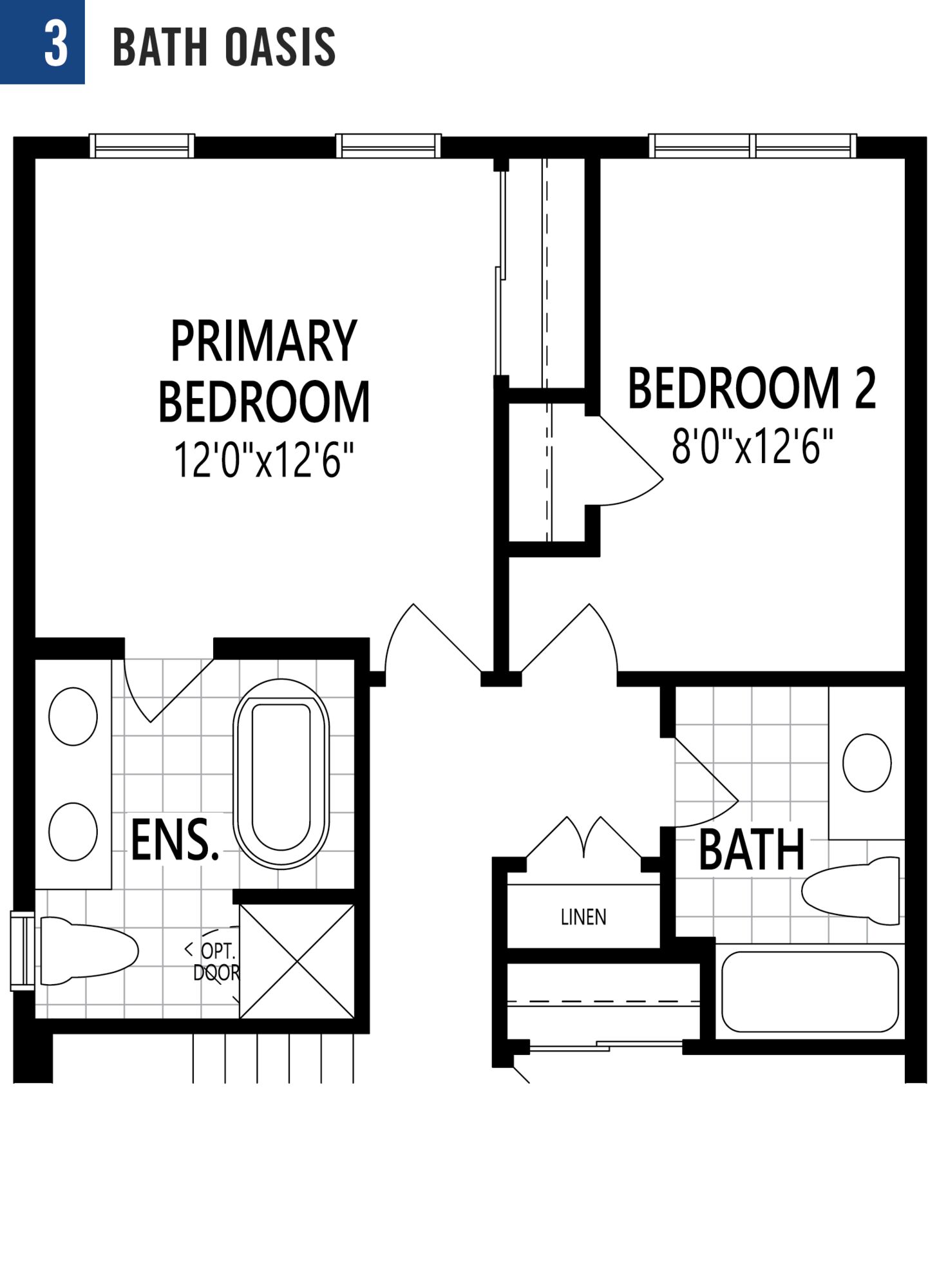 Atrium Floor Plan of Half Moon Bay Towns with undefined beds
