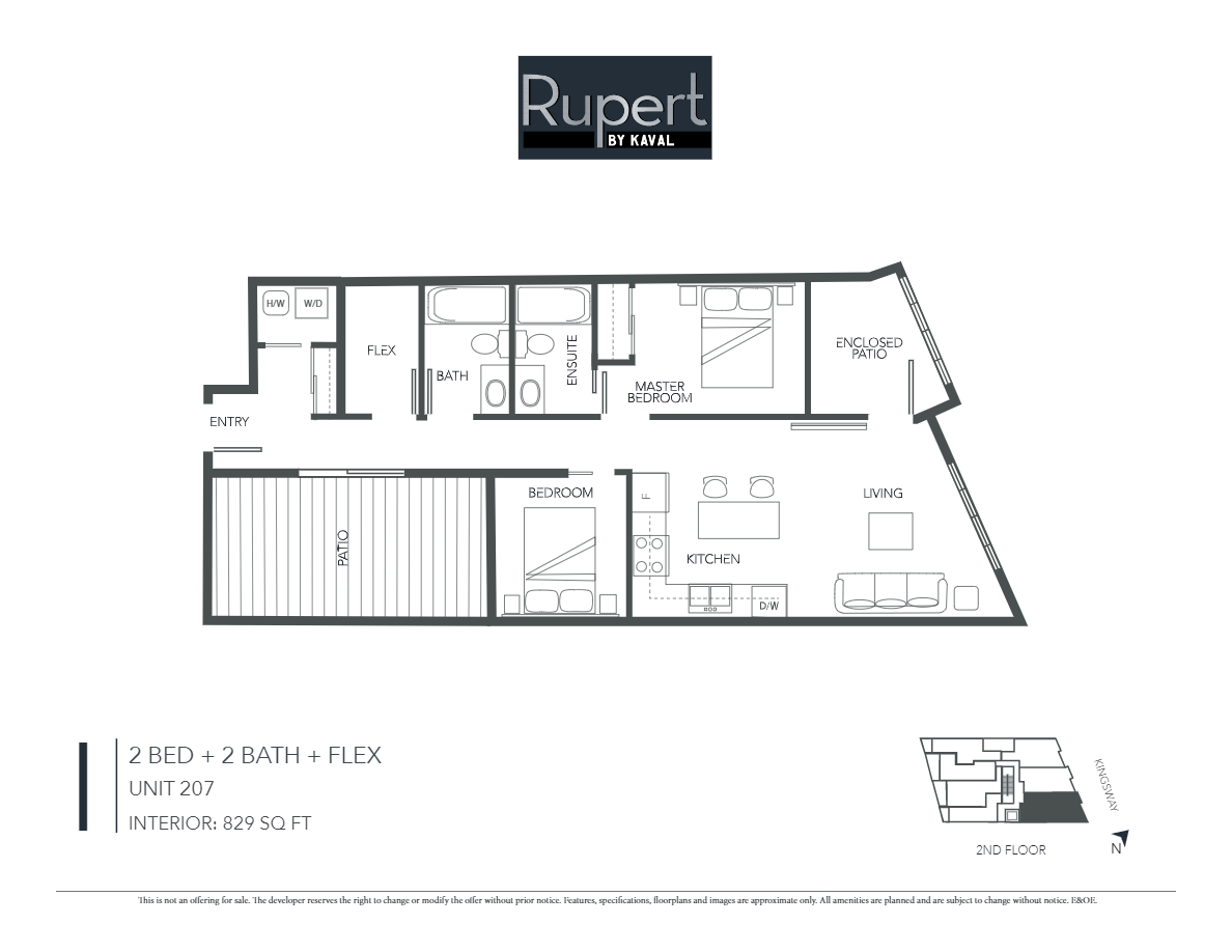 I Floor Plan of RUPERT Condos with undefined beds