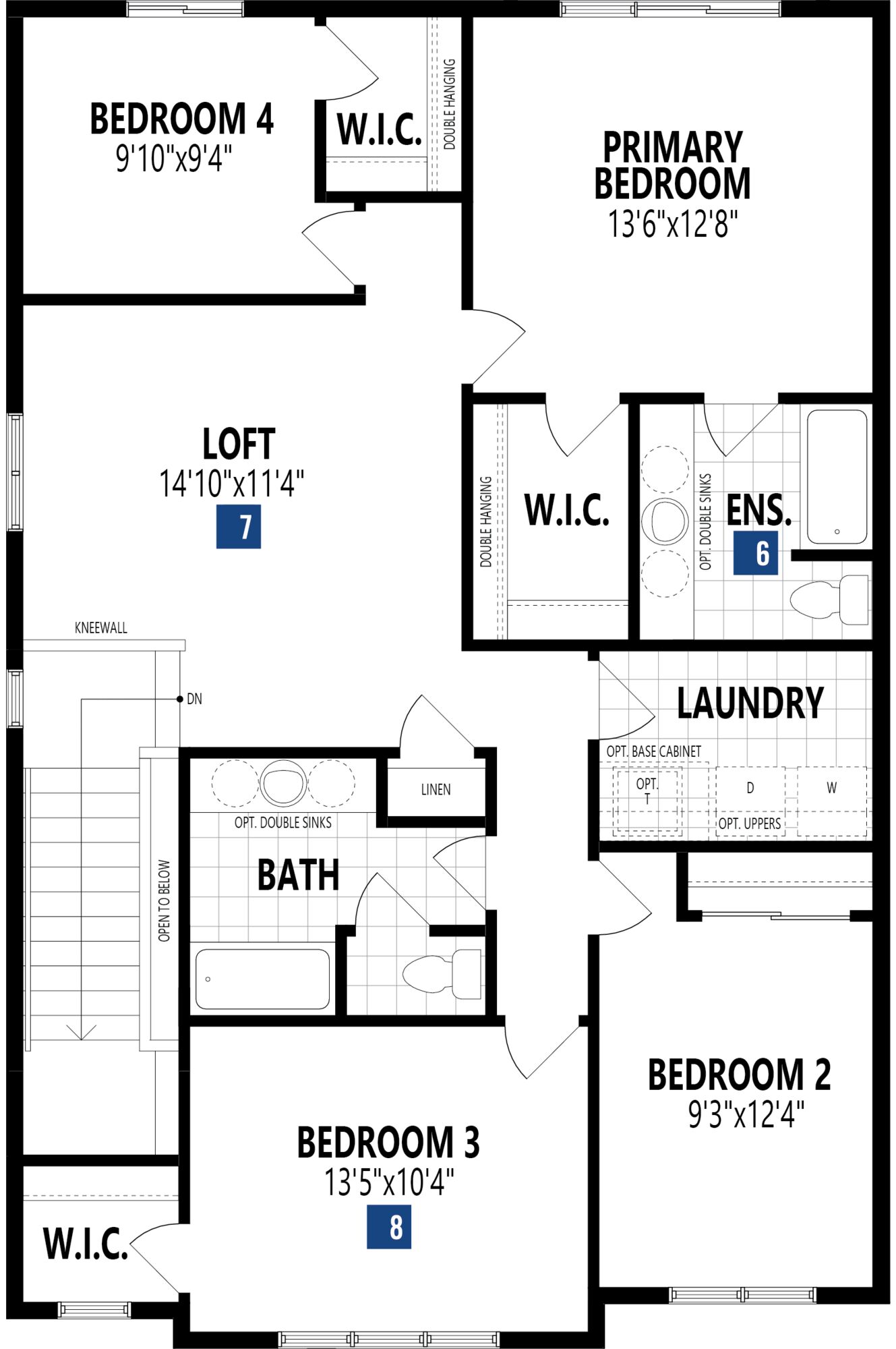  2027 - 207 Street NW  Floor Plan of  Stillwater by Mattamy Homes Towns with undefined beds
