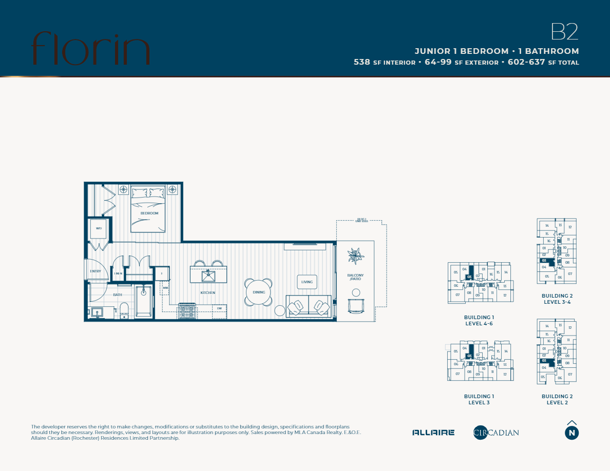  Floor Plan of Florin Condos with undefined beds