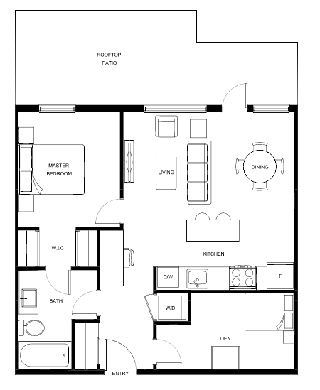 F4 Floor Plan of Park & Maven (Condos - Cardinal & Heron) with undefined beds