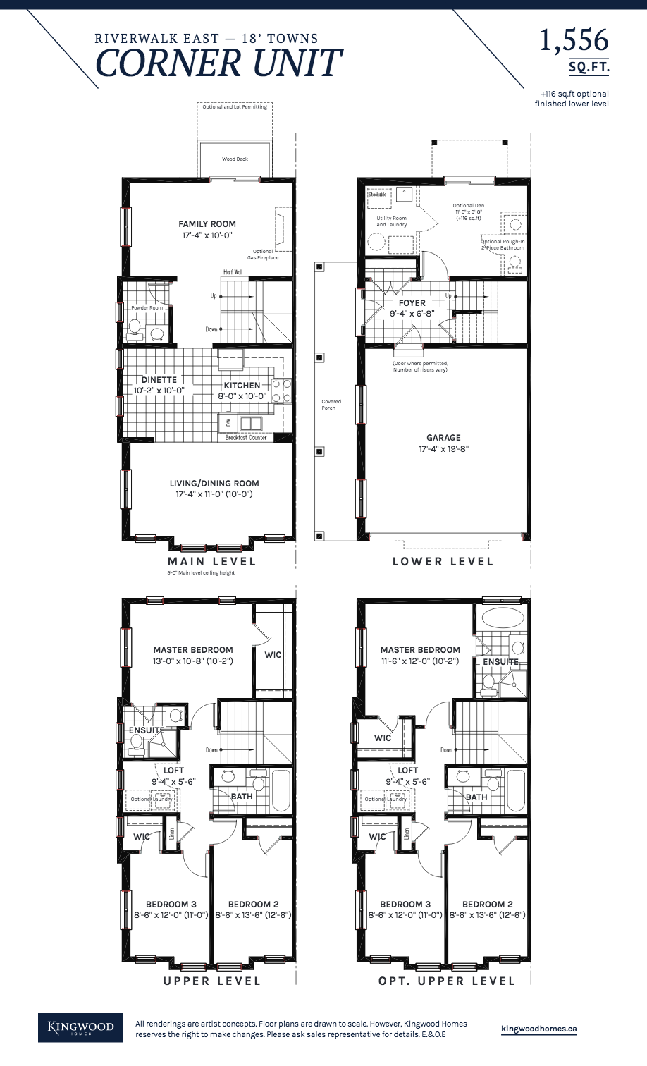  Corner Unit  Floor Plan of Riverwalk East Towns with undefined beds