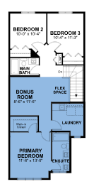  Allure A – 9853  Floor Plan of Edgemont East with undefined beds
