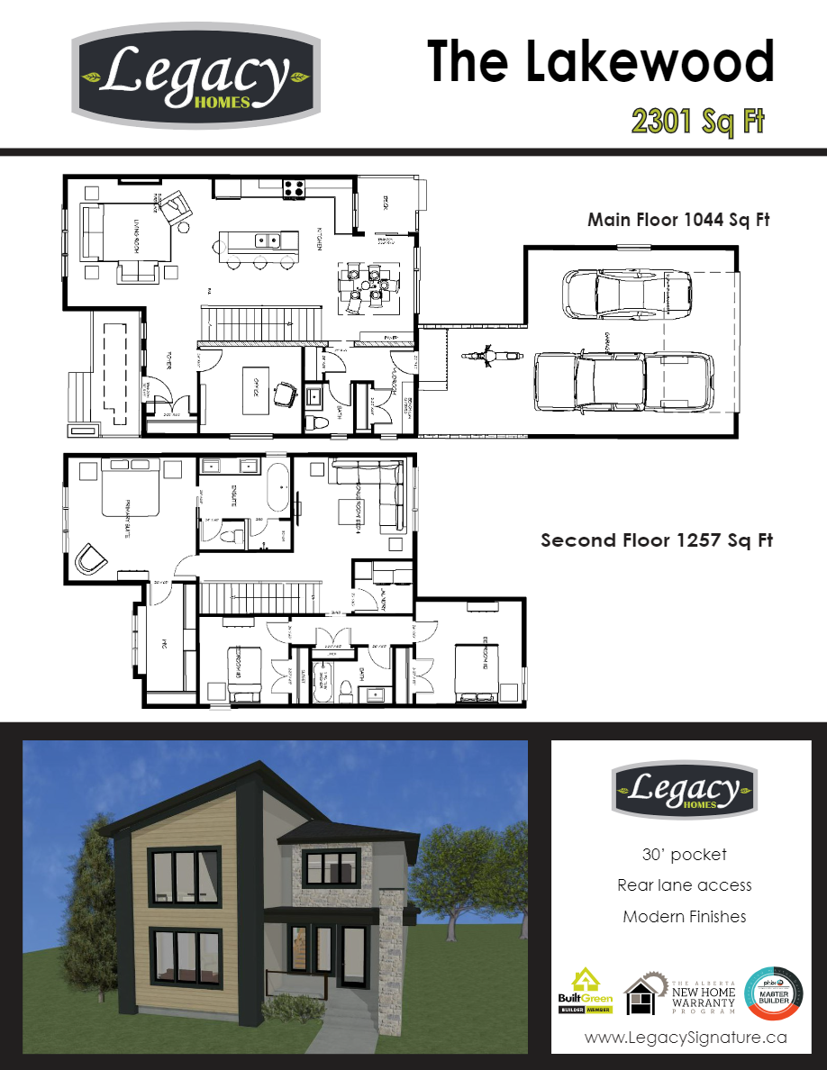 Lakewood Floor Plan of Keswick on the River Legacy Homes with undefined beds