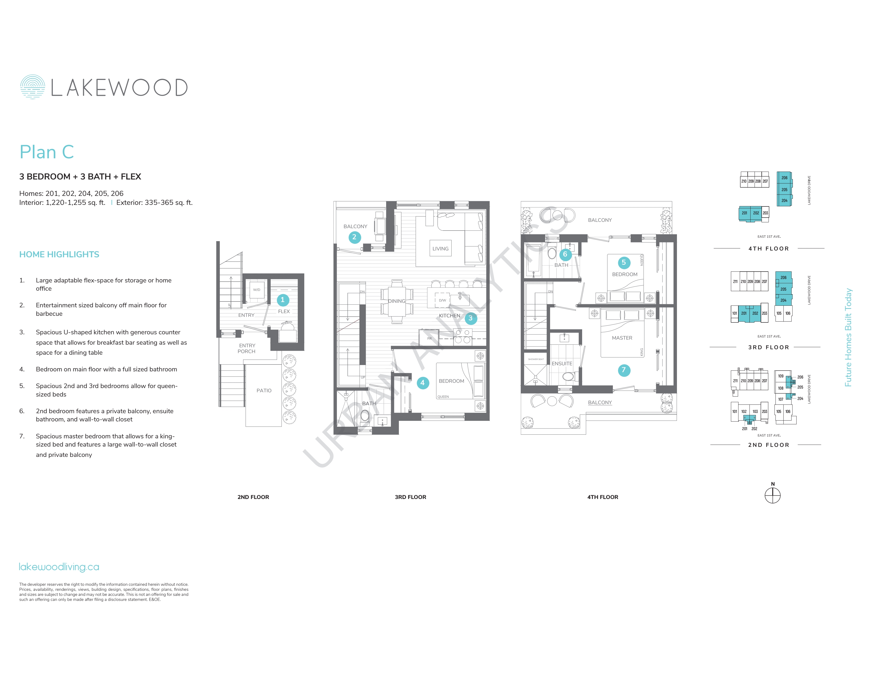 C Floor Plan of Lakewood Towns with undefined beds
