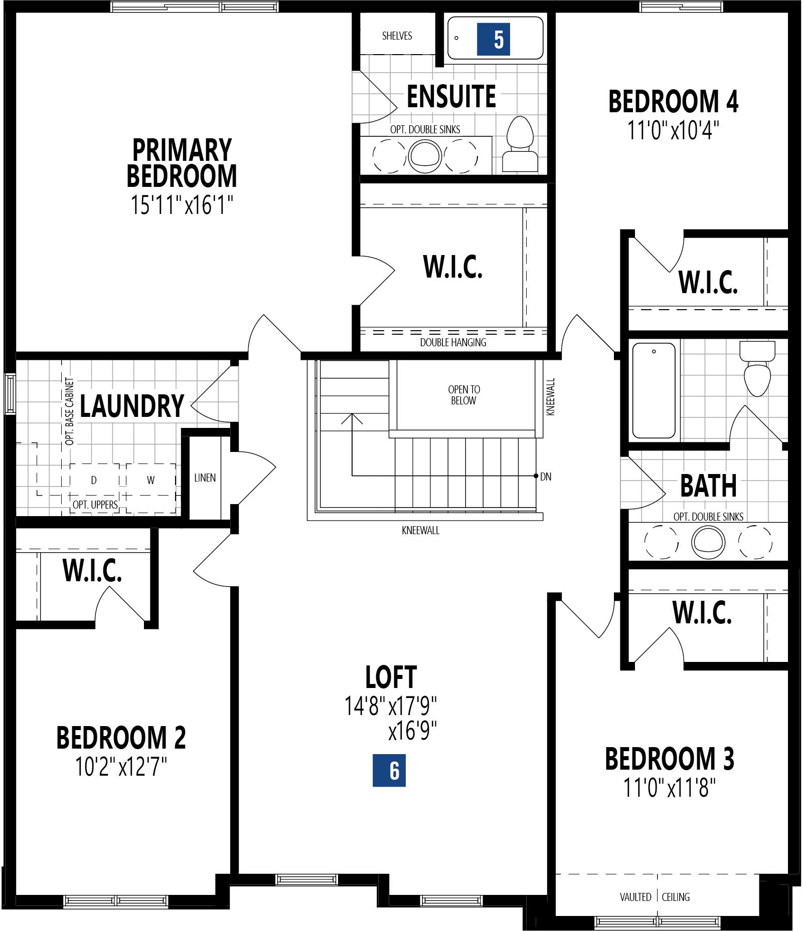  2104 - 207 Street NW  Floor Plan of  Stillwater by Mattamy Homes Towns with undefined beds