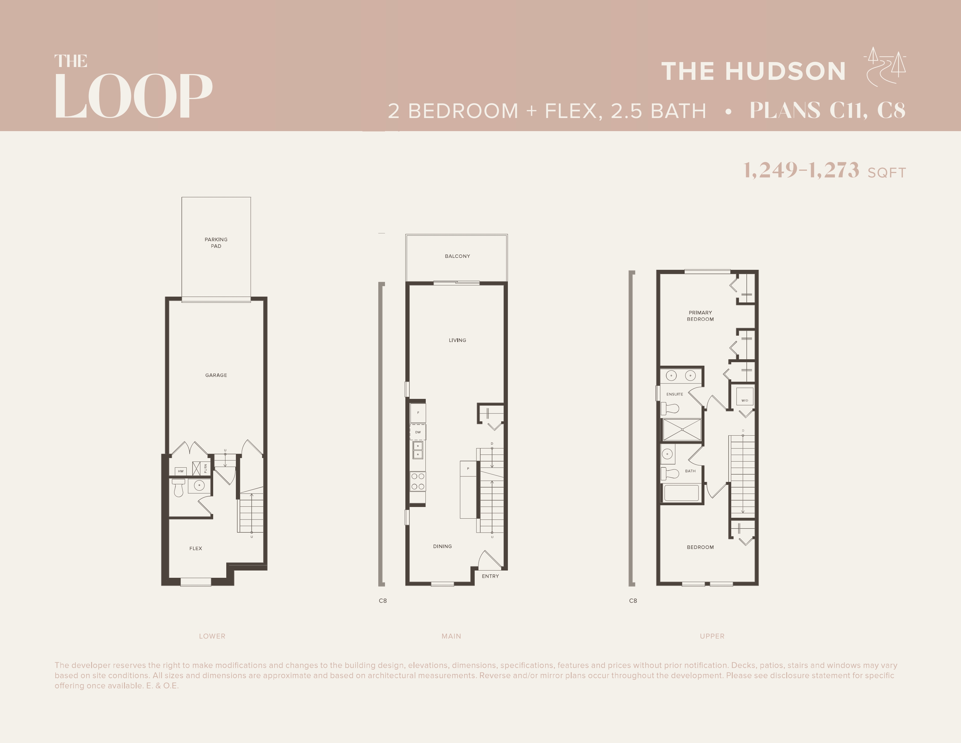  The Hudson  Floor Plan of The Loop Towns with undefined beds