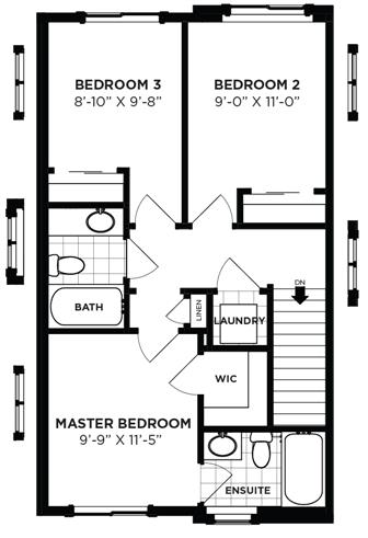  #11, 1010 Millbourne Road East NW  Floor Plan of Michael's Park Landing Towns with undefined beds