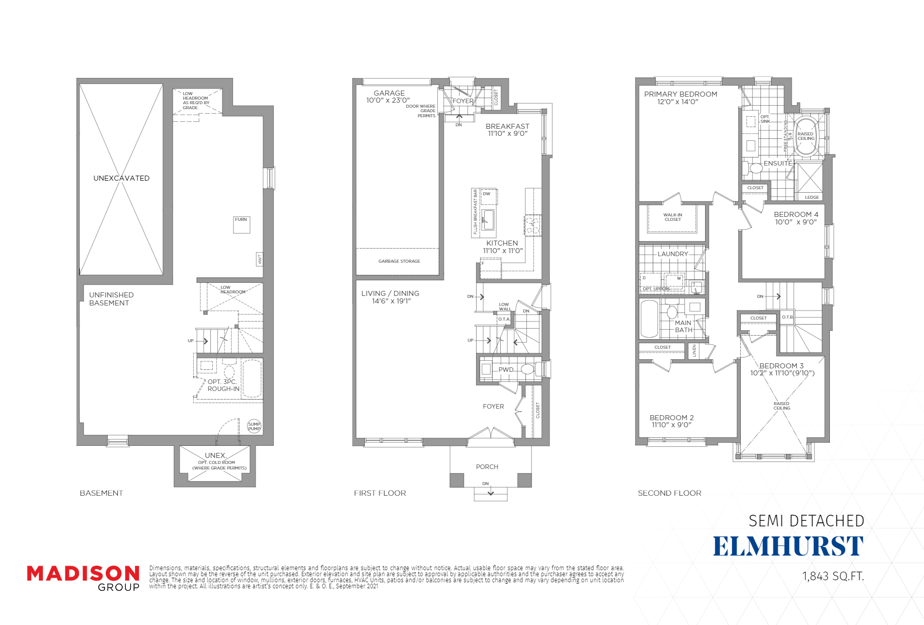 Elwood Corner Floor Plan of MILA  with undefined beds