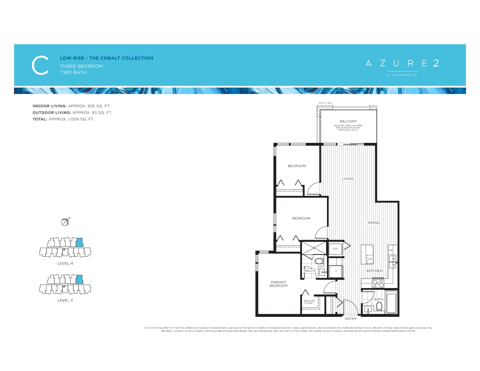 C Floor Plan of Azure 2 Condos with undefined beds
