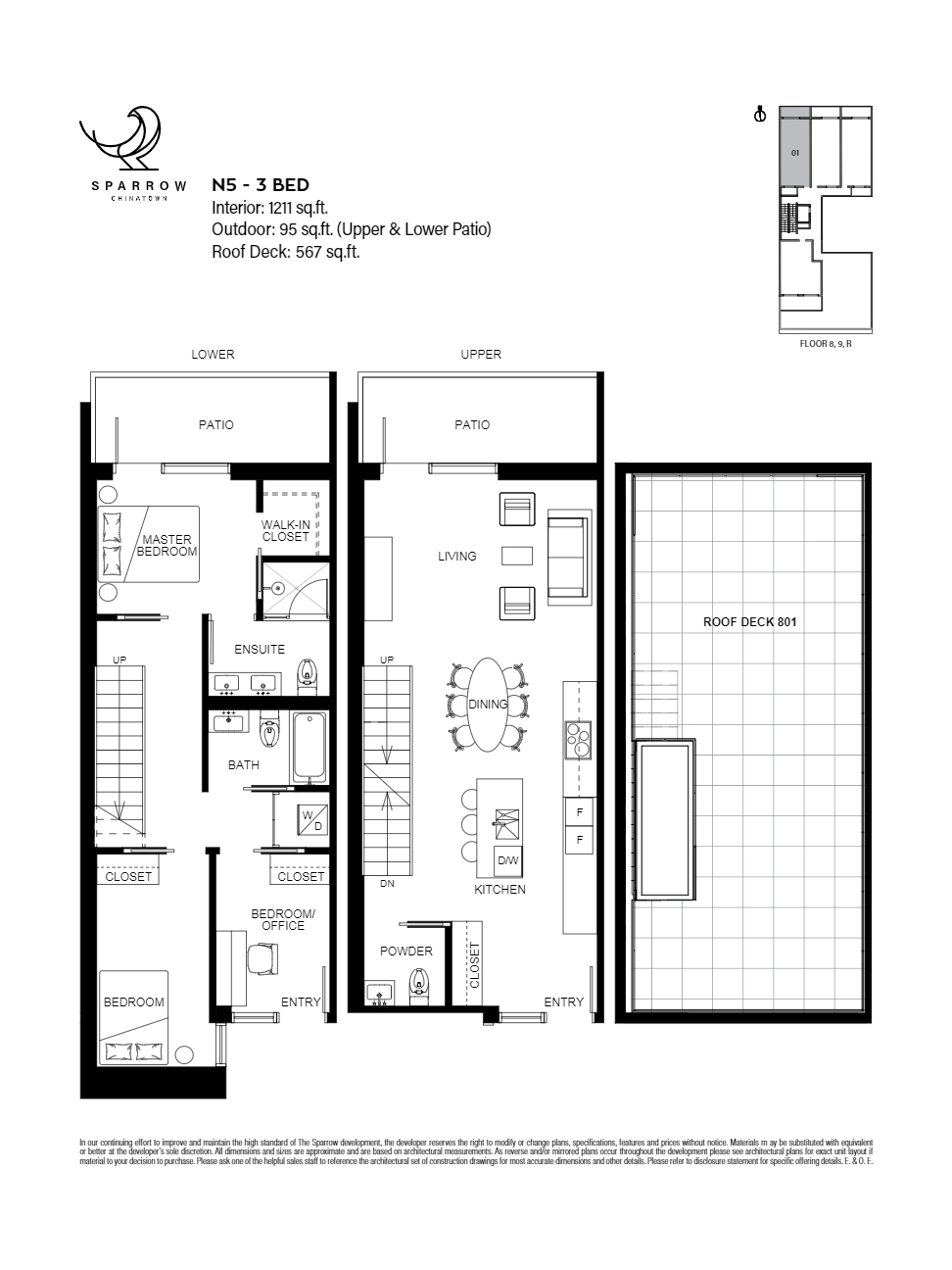 N5 Floor Plan of Sparrow Condos with undefined beds