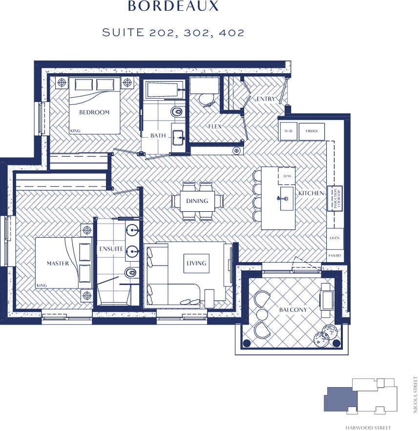 202 Floor Plan of 1289 Nicola Condos with undefined beds
