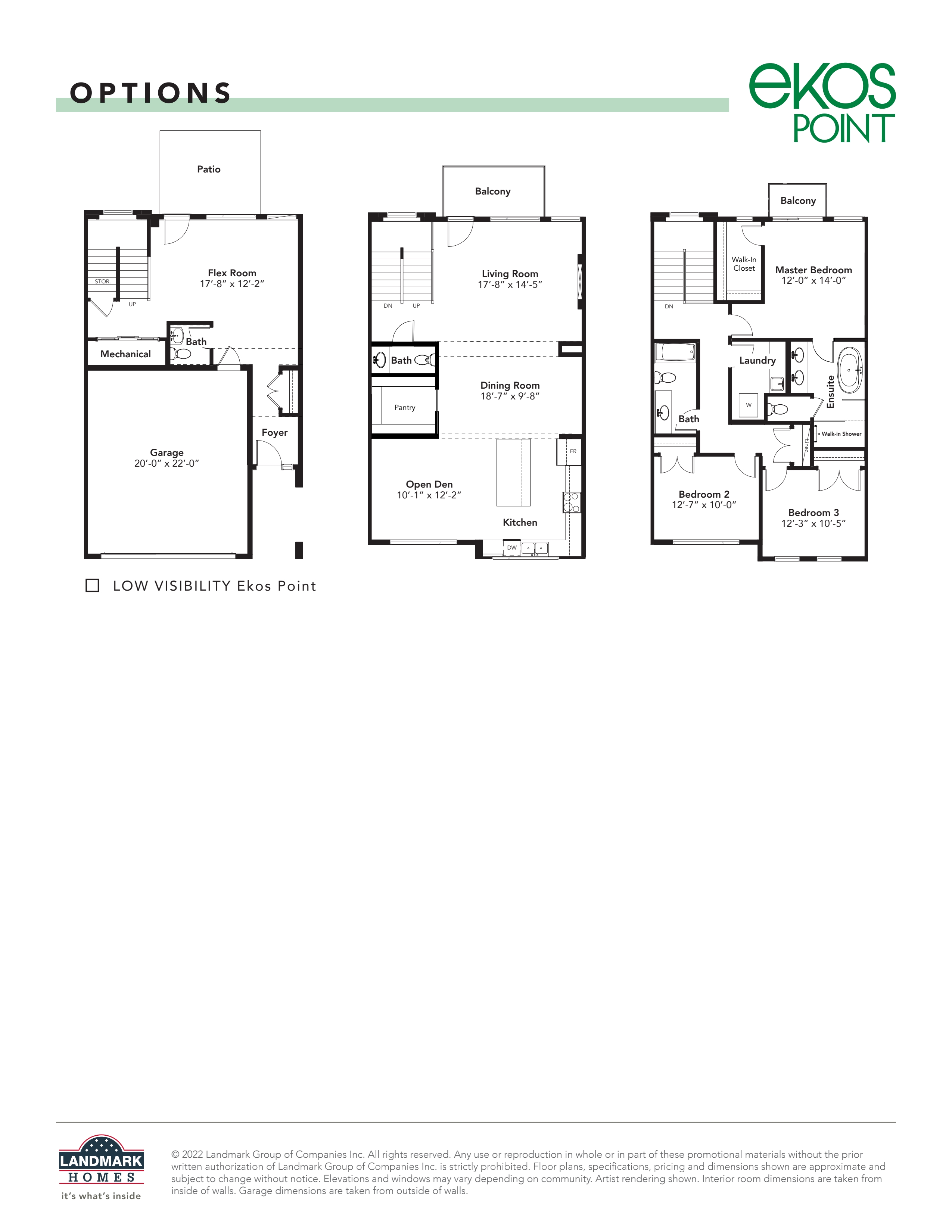 12 Floor Plan of Ekos Point Townhomes with undefined beds