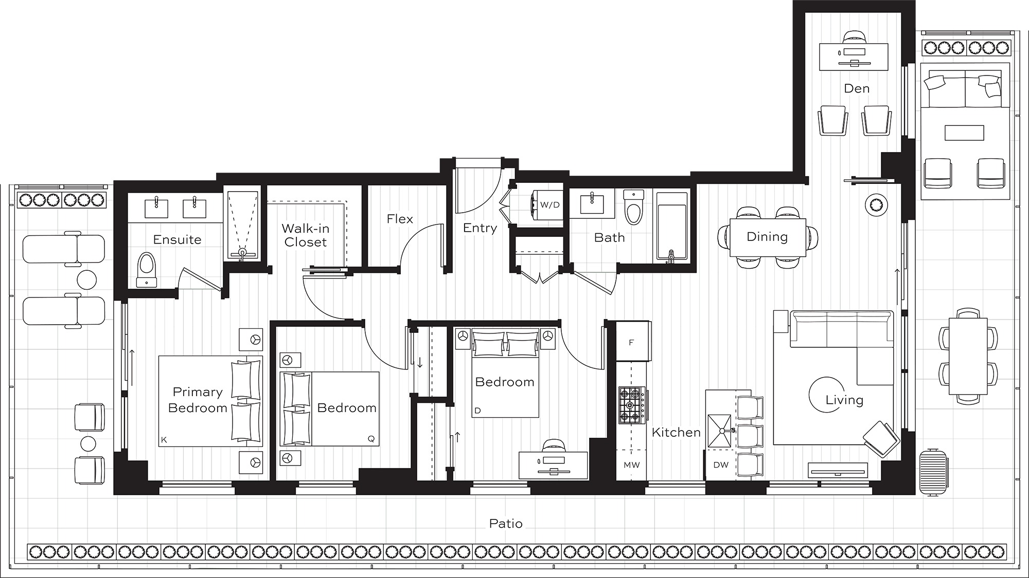  D3 (503)  Floor Plan of Lina at QE Park Condos with undefined beds