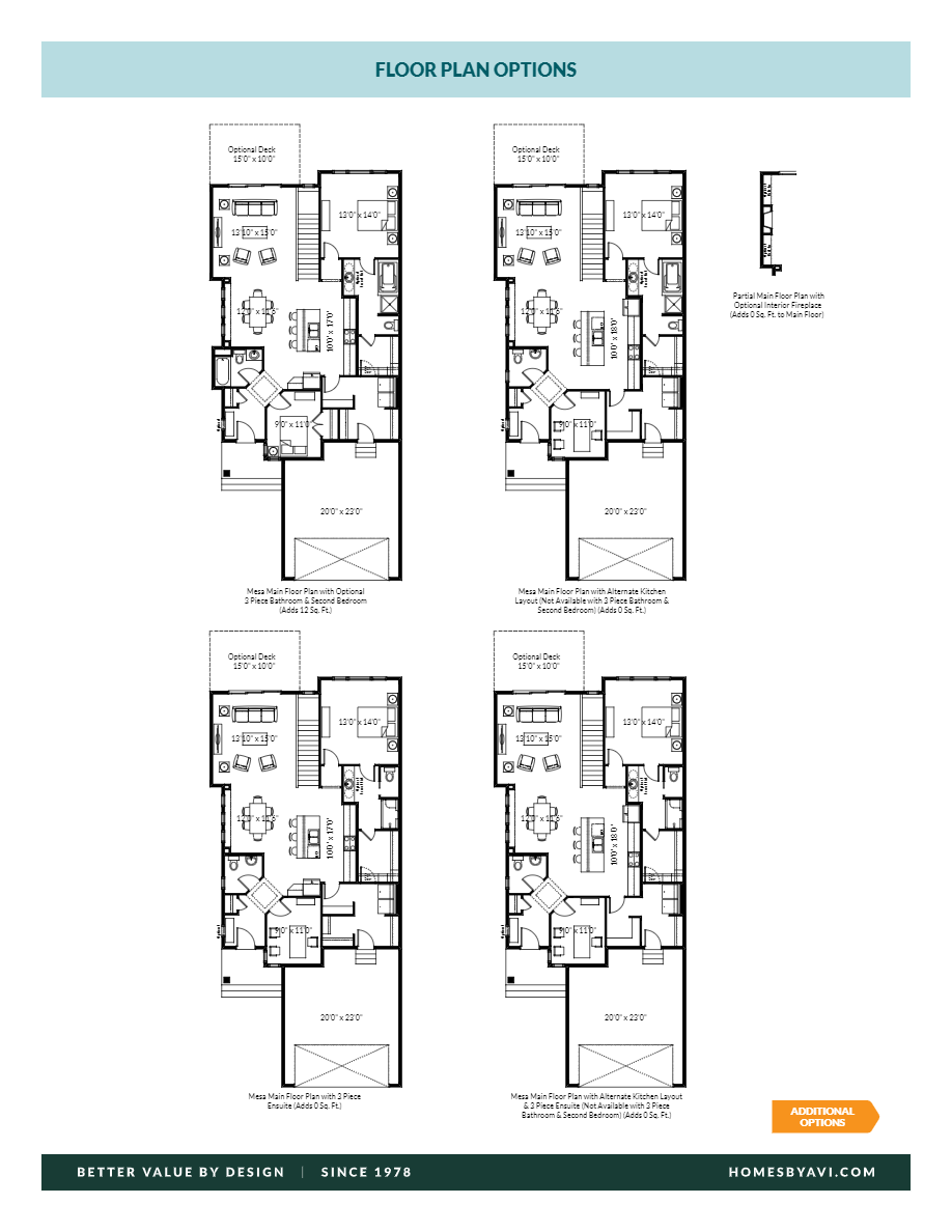 The Mesa Floor Plan of Village at Griesbach with undefined beds