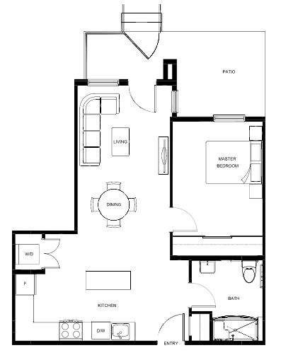 E3 Accessible  Floor Plan of Park & Maven (Condos - Cardinal & Heron) with undefined beds