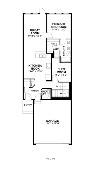 Aspire Floor Plan of College Woods at Secord with undefined beds