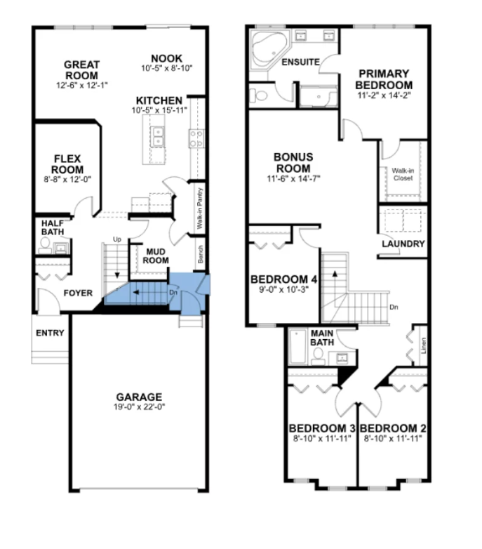  Assurance K5 – 9919  Floor Plan of Kinglet Towns with undefined beds