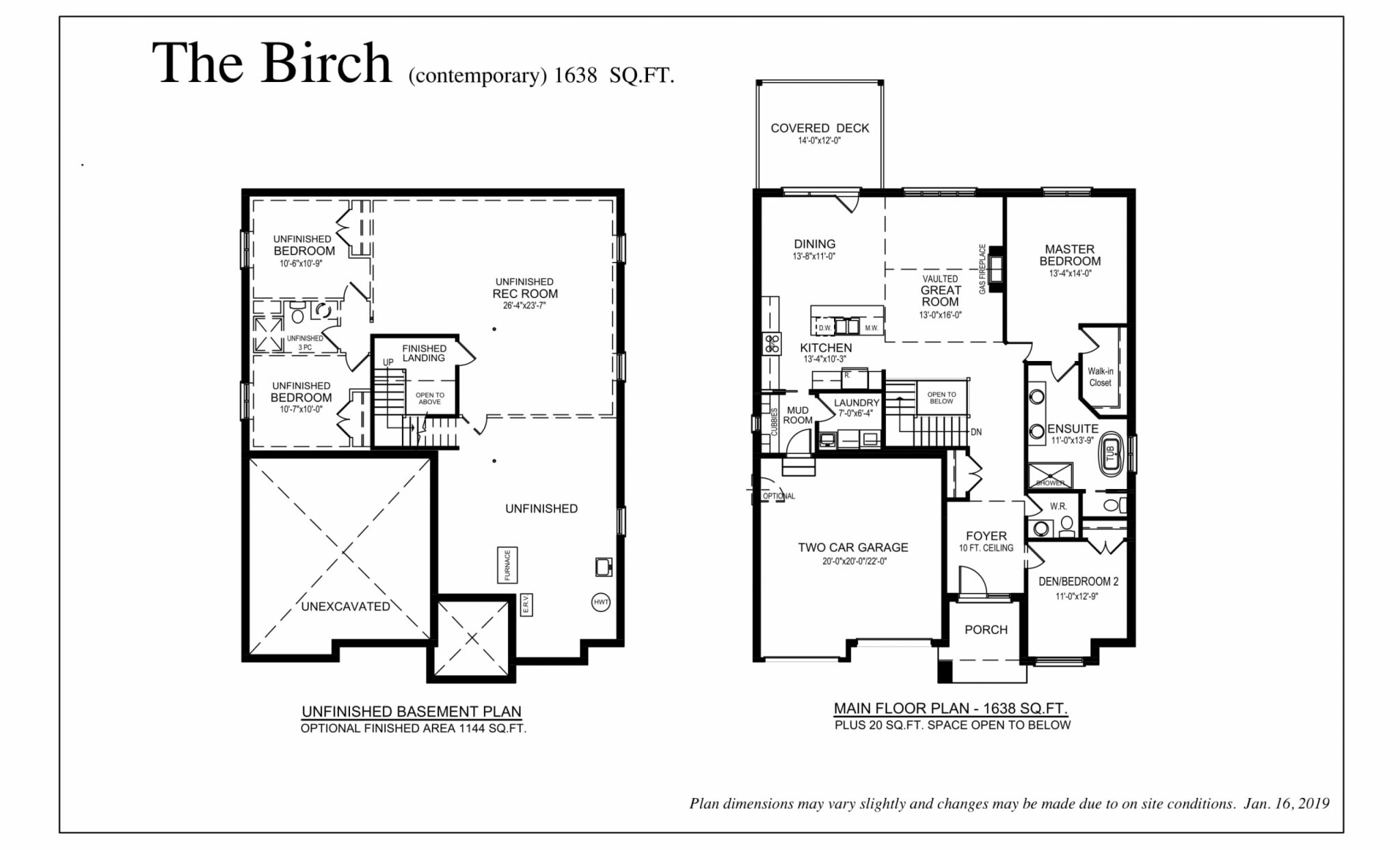  The Birch  Floor Plan of Meadowlily with undefined beds