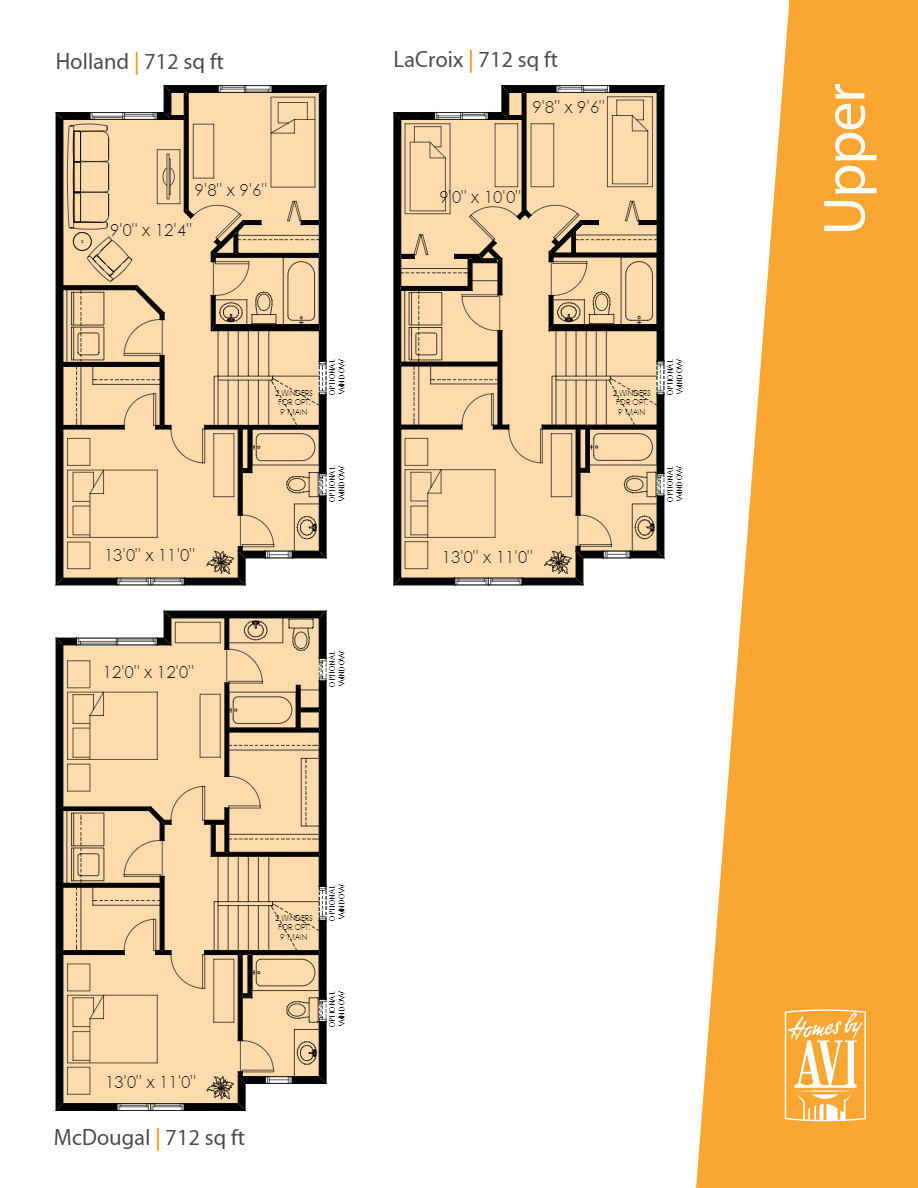  The Tristan Floor Plan of Village at Griesbach with undefined beds