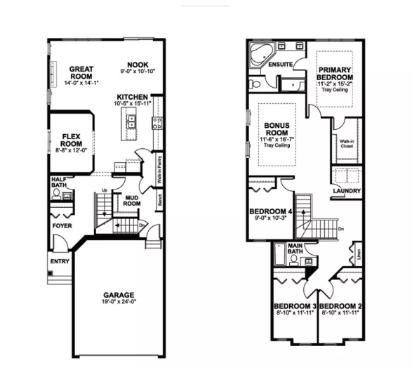  9906 222A STREET NW  Floor Plan of College Woods at Secord with undefined beds
