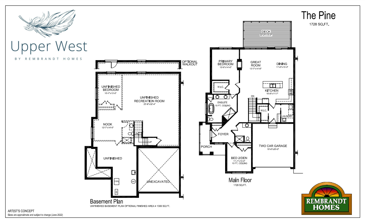  The Pine  Floor Plan of Upper West Towns with undefined beds