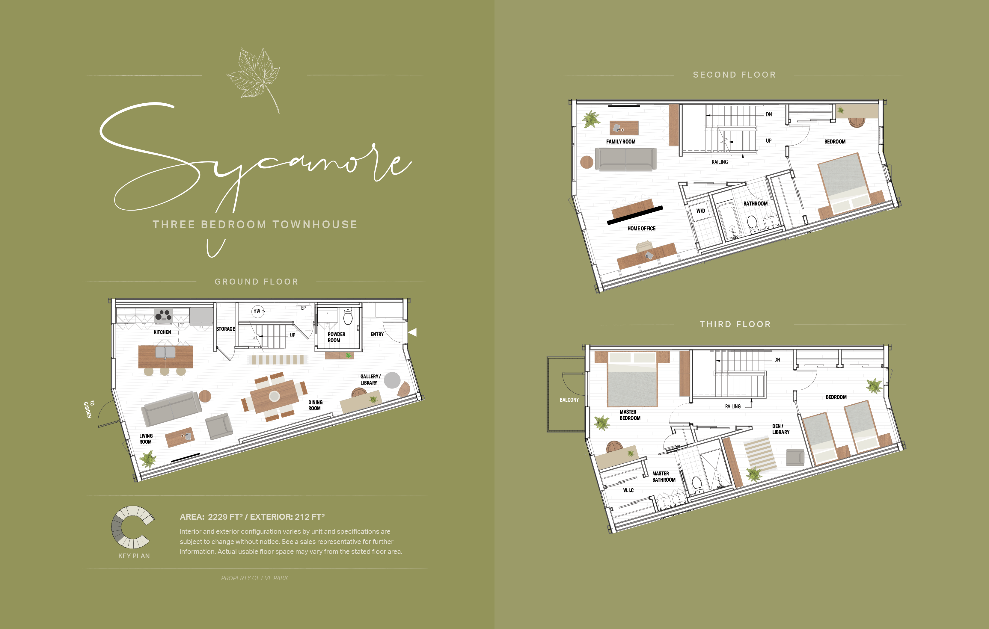 Sycamore Floor Plan of EVE Park Towns with undefined beds