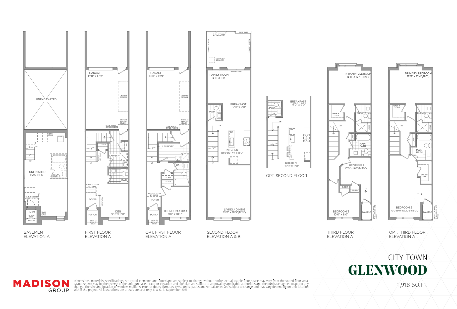 Glenwood Floor Plan of MILA  with undefined beds