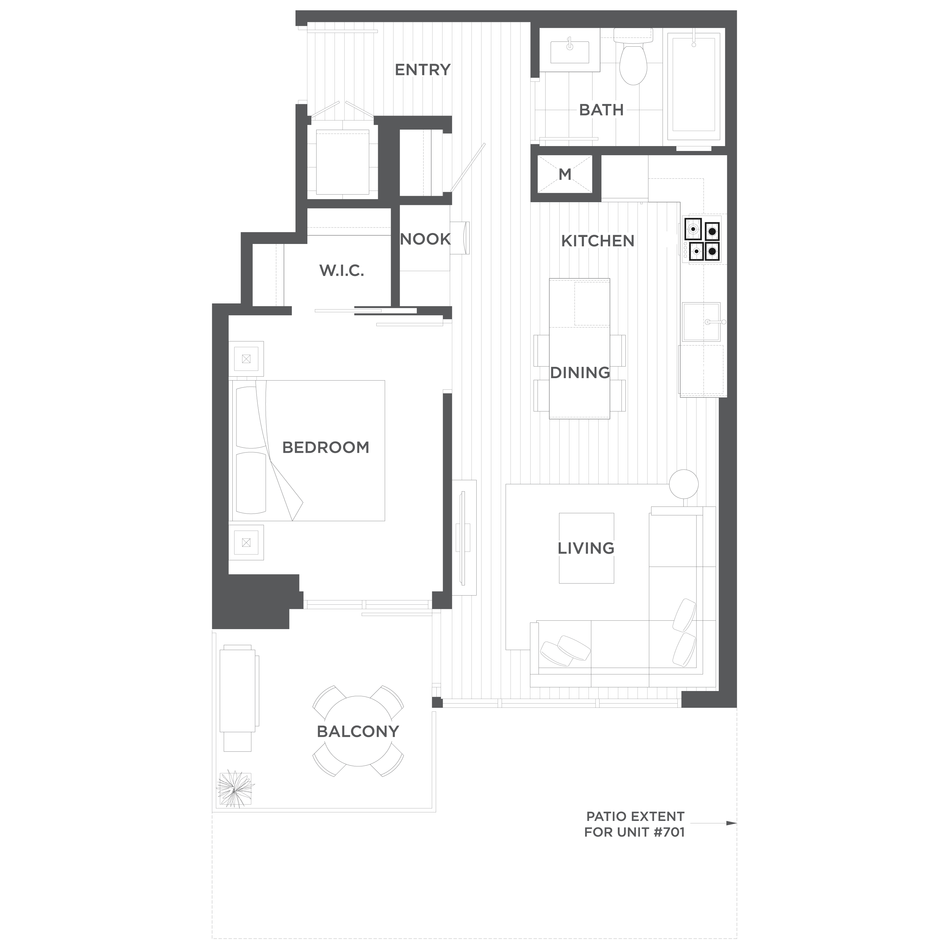 A3 Floor Plan of Gilmore Place Condos with undefined beds