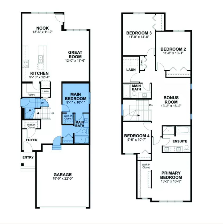  Accolade K5 – 9945  Floor Plan of Kinglet Towns with undefined beds