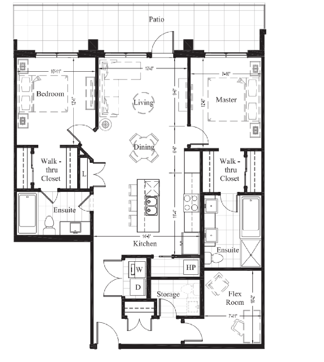 106 Floor Plan of Bentley Condos with undefined beds