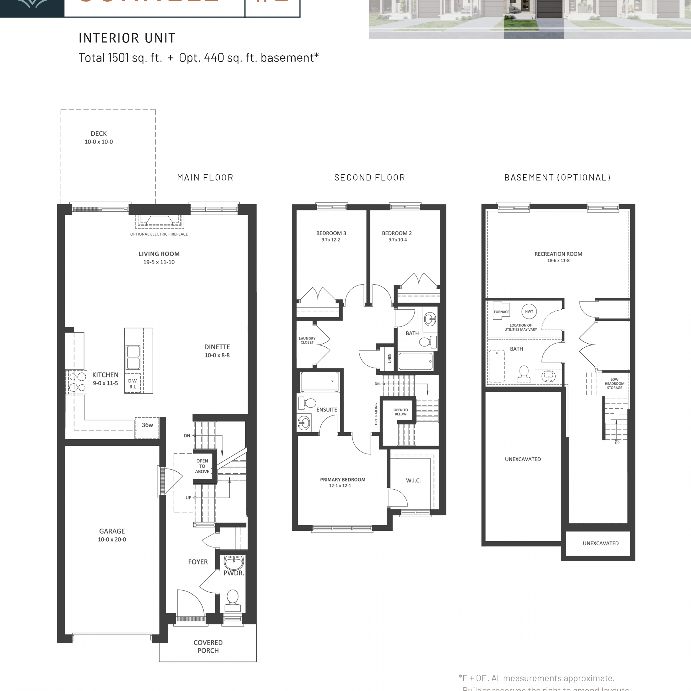  Cornell #2  Floor Plan of Fox Crossing Towns with undefined beds