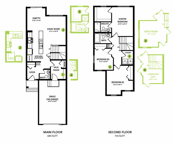 Sofia Floor Plan of One at Keswick with undefined beds