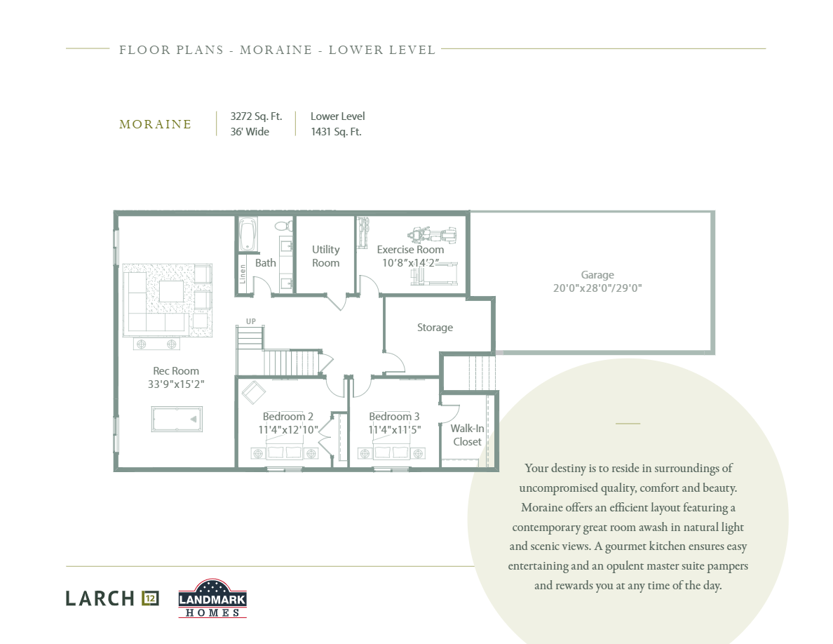 Moraine Floor Plan of Larch 12 with undefined beds