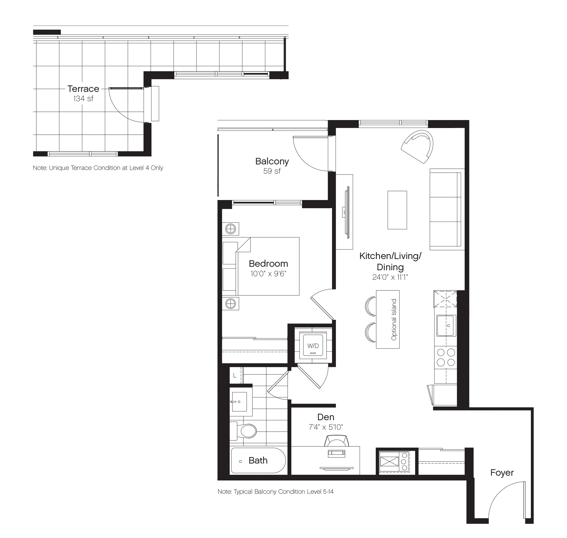 B601 Floor Plan of Kingsley Square Condos with undefined beds