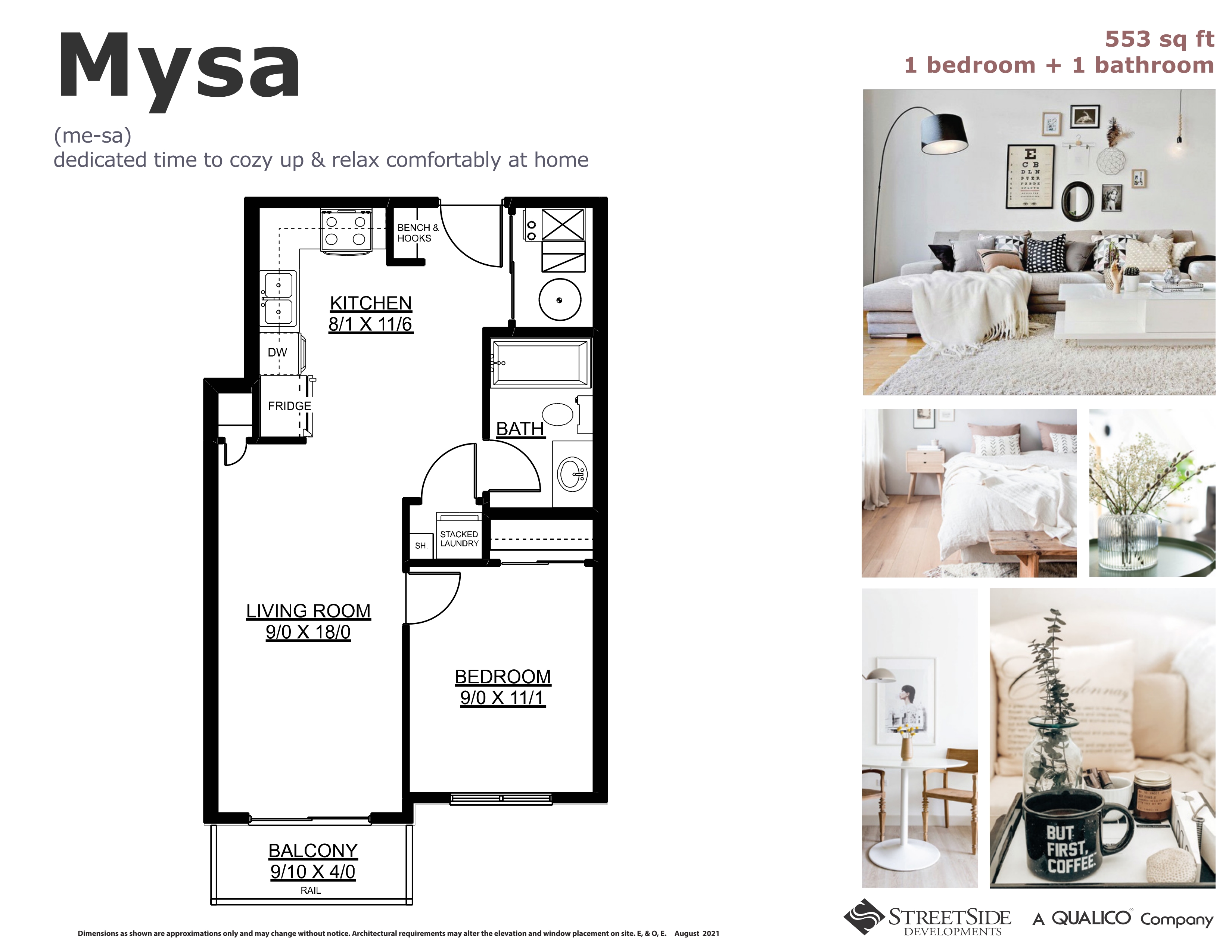 306 Floor Plan of West Secord - Urban Flats Condo with undefined beds