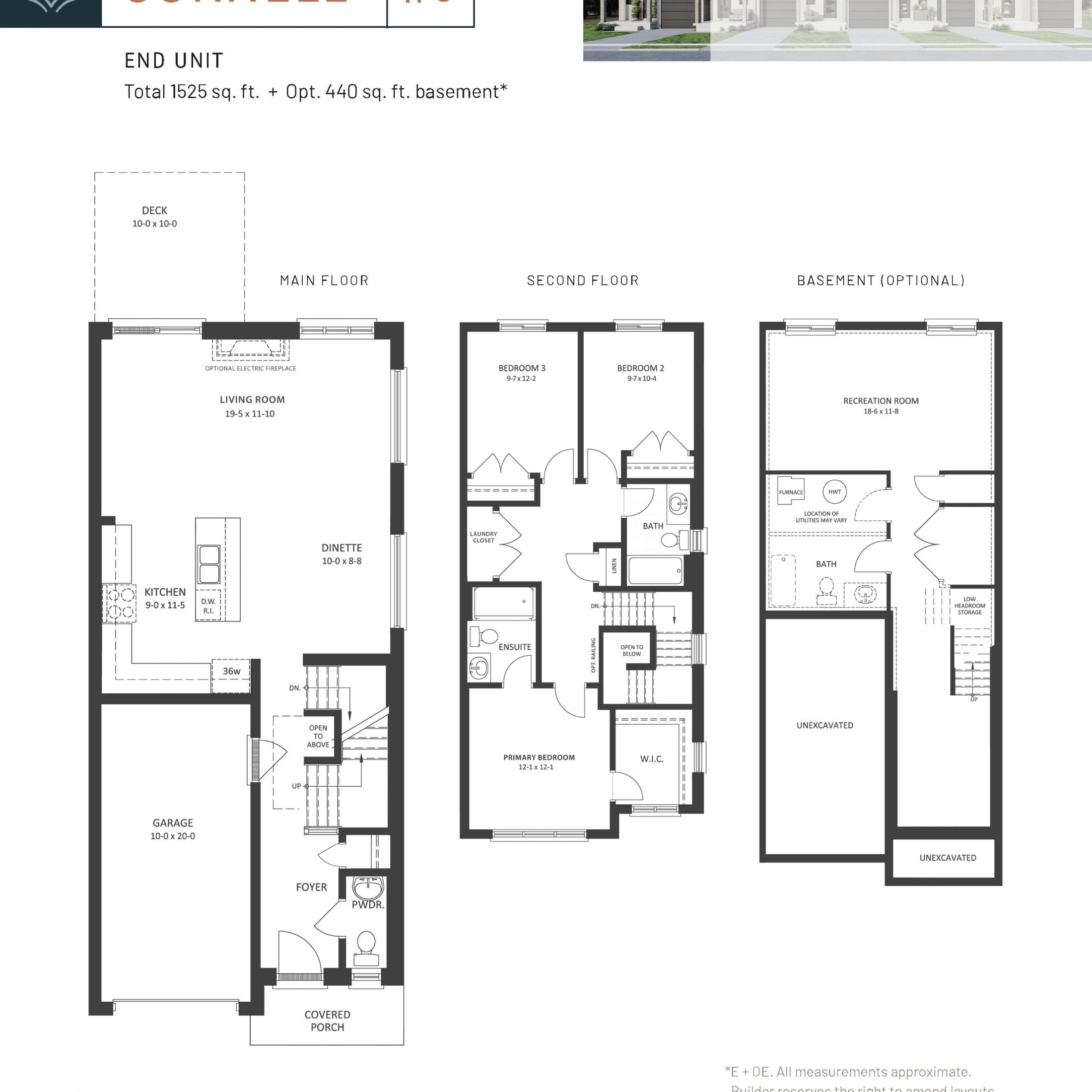  Cornell #3  Floor Plan of Fox Crossing Towns with undefined beds