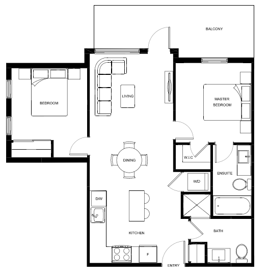 C2 Floor Plan of Park & Maven (Condos - Cardinal & Heron) with undefined beds