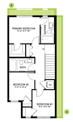 Zoe Floor Plan of One at Keswick with undefined beds
