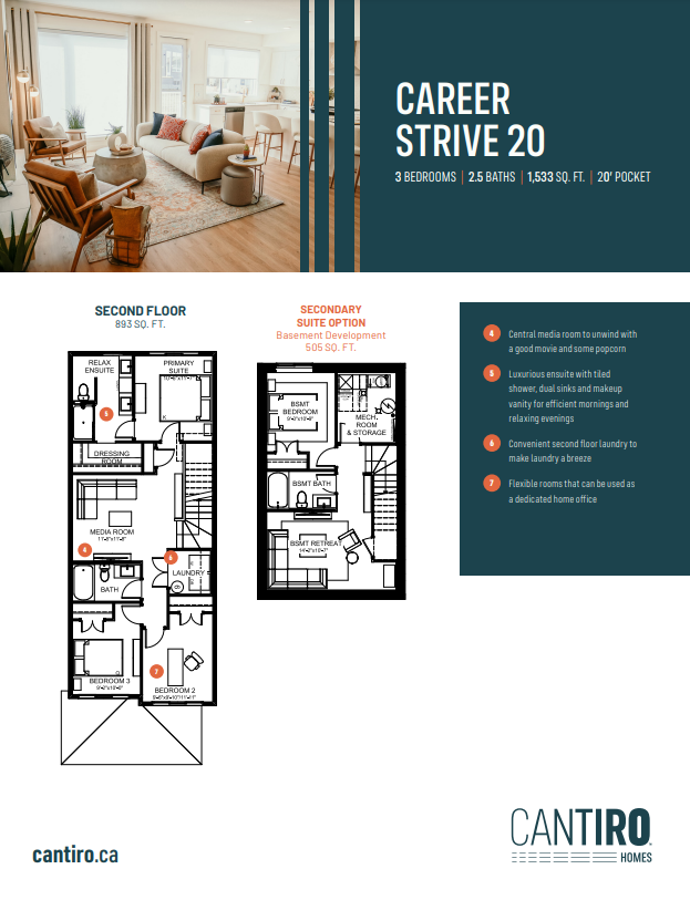  17363 100 Street NW  Floor Plan of Cantiro Homes at Castlebrook with undefined beds